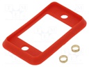 Socket gasket; SLIM; Colour: red; 29mm; Gasket: silicone