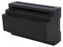 Enclosure: for DIN rail mounting; Y: 88mm; X: 138mm; Z: 62mm; ABS