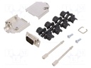 D-Sub HD; PIN: 15; plug; male; shielded; soldering; for cable; black