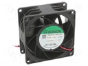 Fan: DC; axial; 12VDC; 80x80x38mm; 193.52m3/h; 68.4dBA; Len: 3.1m