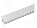 Profiles for LED modules; mat; recessed; L: 2m; aluminium