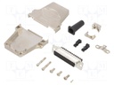 D-Sub; PIN: 25; plug; female; soldering; for cable; black