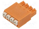 Connector: pluggable terminal block; plug; female; 17A; 320V