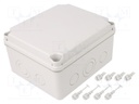 Enclosure: junction box; X: 155mm; Y: 179mm; Z: 99mm