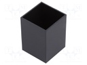 Enclosure: designed for potting; X: 26mm; Y: 26mm; Z: 35mm; ABS