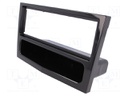 Radio mounting frame; Opel; 1 DIN; black gloss