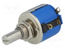 Potentiometer: shaft; multiturn; 5kΩ; 1.5W; ±5%; 6.35mm; linear