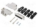D-Sub; PIN: 25; female; shielded; angled 45°; screw terminal