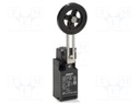 Limit switch; adjustable lever R 25-89mm, rubber rollerØ50mm