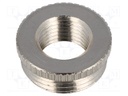 Reduction of threads for glands; Int.thread: PG7; brass; nickel