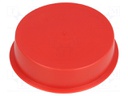 Plugs; Body: red; Out.diam: 94mm; H: 24mm; Mat: LDPE; Shape: round