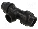 Splice terminal: clamping; for PE pipes; Plast; Medium: water