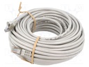 Patch cord; SF/UTP; 5e; stranded; CCA; PVC; grey; 25m; 26AWG