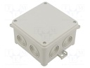 Enclosure: junction box; X: 98mm; Y: 60mm; Z: 98mm; wall mount; IP54