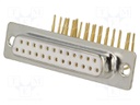 D-Sub; PIN: 25; socket; female; without cover,9,4mm standard; THT