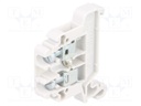 Splice terminal: rail; 0.5÷4mm2; ways: 1; terminals: 2; grey; TS35