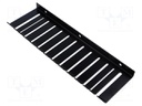 Hanger for test leads; Number of slots: 13; steel; L: 260mm; black