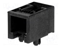 Socket; RJ11; PIN: 4; Cat: 3; low profile; Layout: 4p4c; SMT