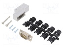 D-Sub; PIN: 9; plug; male; shielded,stamped and formed contacts