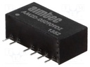 Converter: DC/DC; 2W; Uin: 4.5÷5.5V; Uout: 9VDC; Uout2: 9VDC; SIP7