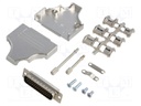 D-Sub HD; PIN: 44; plug; male; stamped and formed contacts; angled