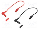 Test lead; 0.25m; 10A; test leads ( 2pcs.); 250V