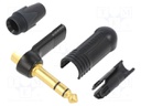 "R/A 1/4"" 3POLE PLUG"