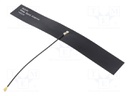 Antenna; GSM,LTE; 1.8dBi,2.8dBi,5dBi; linear; U.FL; Len: 100mm