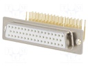 D-Sub; PIN: 50; socket; female; without cover,9,4mm standard; THT