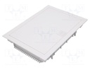 Enclosure: for modular components; IP30; white; No.of mod: 24