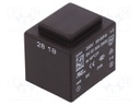 Transformer: encapsulated; 3VA; 230VAC; 8V; 375mA; Mounting: PCB