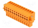 Pluggable terminal block; 3.5mm; ways: 12; straight; plug; female
