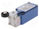 Limit switch; lever R 35,5mm, plastic roller Ø18mm; NO + NC