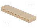 Plug; wire-board; female; NS25; 2.54mm; PIN: 20; w/o contacts; 250V