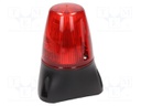 Signaller: lighting-sound; 20÷30VDC; Colour: red; IP65; -25÷55°C