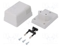 Enclosure: for power supplies; X: 52mm; Y: 70mm; Z: 47mm; ABS; grey