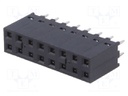 Socket; PCB to PCB; female; C-Grid III; 2.54mm; PIN: 16; THT; tinned