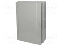 Enclosure: wall mounting; X: 410mm; Y: 610mm; Z: 202mm; ABS; grey
