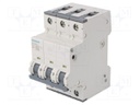 Circuit Breaker, MCB, 5SY6, 3P, 6 kA, 400 V, 63 A