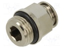 Push-in fitting; straight; 1/2"; -0.99÷20bar; 12mm