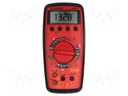 Digital multimeter; LCD 3,75 digit (3999); Bargraph: 41segm.