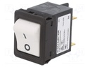 Circuit breaker; Urated: 240VAC; 60VDC; 3A; DPST; Poles: 2; SNAP-IN