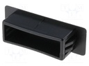 Stopper; polyamide; black; UL94V-2; Panel thick: 1.4÷3.5mm; C: 12mm