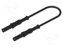 Test lead; 25A; banana plug 4mm,both sides; insulated; Len: 1.5m