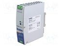Power supply: switched-mode; for DIN rail; 75.6W; 12VDC; 6.3A