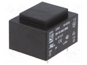 Transformer: encapsulated; 1VA; 230VAC; 9V; 112mA; Mounting: PCB