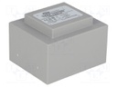 Transformer: encapsulated; 12VA; 230VAC; 24V; 0.5A; Mounting: PCB