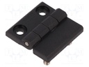 Hinge; Width: 40mm; technopolymer (PA); black; H: 40mm