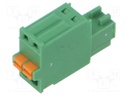 Connector: pluggable terminal block; HW; 4A; 150V; plug; female