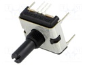 Potentiometer: shaft; single turn; 10kΩ; ±20%; 0.75W; linear; THT